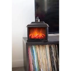 A Cheerful Giver Traditional Flameless LED Fireplace Lantern (00294) -Yard Decorations Store 002942md