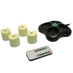 Light Garden Flameless Votives (Remote Included) (Set Of 4) (01535)