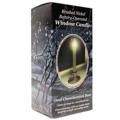 Celestial Lights Taper Candle With Traditional Base (128338) -Yard Decorations Store 128338boxmd