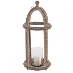 29" - Wooden - Glass - Lantern| Light Garden Lantern (Candle Not Included)