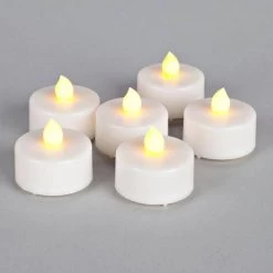 Gerson LED Tea Light (6 Pack) (Batteries Included) (23097) -Yard Decorations Store 230972md