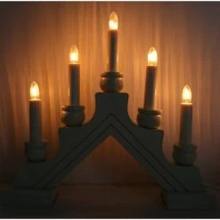 Star Trading Swedish Candelabra / Candlestick (formerly Finnish Designs) (27548) -Yard Decorations Store 27548lit ightsoffmd