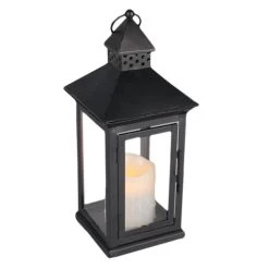 Gerson Flameless LED Resin Candle Light / Lantern With Timer (33526)