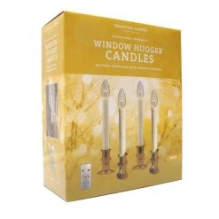 Celestial Lights Taper Candle (4 Pack) (708122) -Yard Decorations Store 408122boxmd