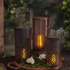 Gerson Flameless LED Light / Lantern With Timer (43863) -Yard Decorations Store 43863amd