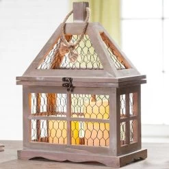 Gerson LED Flameless Candle/Lantern With Timer (44139) -Yard Decorations Store 44139addmd