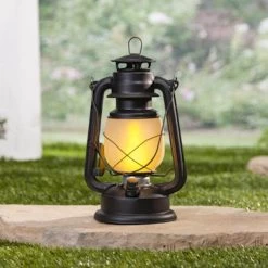 Gerson Flameless LED Hurricane Lantern (44142) -Yard Decorations Store 44142addmd