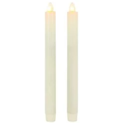 Gerson Flameless LED Wax Taper Candle Lights (2 Pack) (44613)
