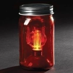 Roman LED Lighted Mason Jar (56594)