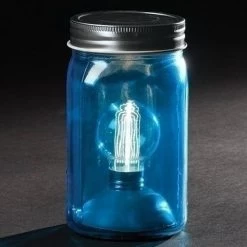 Roman LED Lighted Mason Jar (56597)