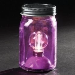 Roman LED Lighted Mason Jar (56598)