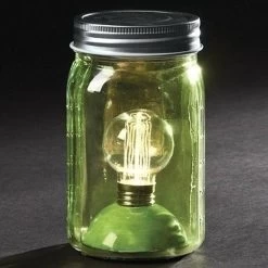 Roman LED Lighted Mason Jar (56599)