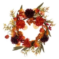 Vickerman Artificial Unlit Christmas Wreath Candle Ring (695531)
