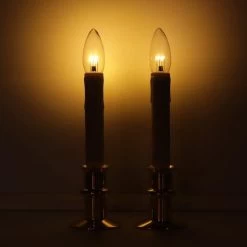 Celestial Lights Taper Candle (2 Pack) (708870) -Yard Decorations Store 708870darkmd