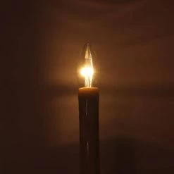 Celestial Lights Taper Candle With Adjustable Base (965707) -Yard Decorations Store 965707closeupmd